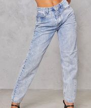 Pretty Little Thing  acid wash jeans