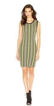 RACHEL ROY Ladies Green Knit Sleeveless Knee Length Body Con Dress New Small