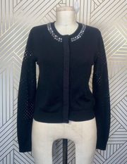 Diane von Furstenberg Donna Cardigan Sweater Black