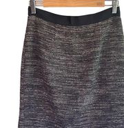 Rebecca Taylor Gray Tweed Pencil Skirt - size 4