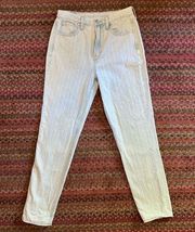 American Eagle  LIGHT WASH VERTICAL STRIPE SKINNY JEANS