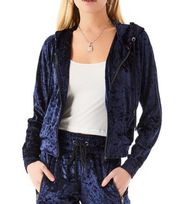 NWT EMMA & SAM VELVET ZIP UP HOODIE