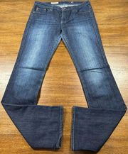 Jeans Womens Size 27 R The Ballad Slim Boot Blue Denim