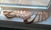 Louise et Cie rose gold sandals