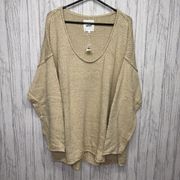 Womens Size L Aerie Cream Oversized Sweater NWT