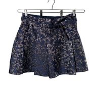 Club Monaco Brocade Mini Skirt Size US 12 Blue Multi