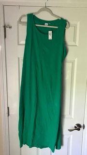 NWT GAP Kelly Green Tie Back Tall Midi Dress