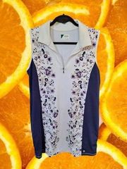 IZOD Blue and Purple Tennis Dress Size Large‎