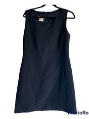 Vintage Vertigo Navy sleeveless zip back Sheath dress Size 10