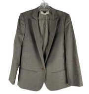 Stella McCartney Wool Blazer Jacket One Button Brown Size 42