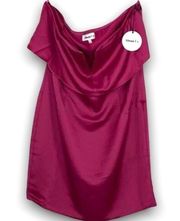 Revolve,  About Us - Strapless Magenta Tiered Dress