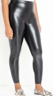 Eloquii Faux Leather Leggings Black Sz 28