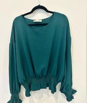 Vine & Love Flowy‎ Blouse Green 3X. No Flaws, No Stains No Signs of Wear A0038