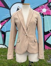 ASOS Design Stradivarius Neutral Single Button Women's Blazer Jacket Size US S