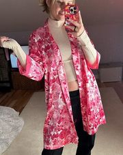 Liz Claiborne: Pink Floral Kimono Style Robe