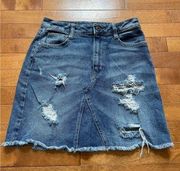 teen arizona jean co jean skirt!