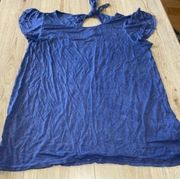 Joseph a blue short sleeve shirt top