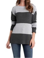 Vince Camuto Button-shoulder
Colorblocked Sweater  Heather
Grey NWT