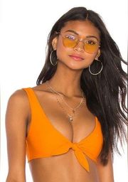 Tularosa Nikki Bikini Top Orange Small NWT