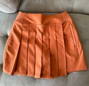 pleaded skort size 6 new w/tags rusted orange