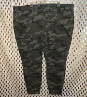 NWT Sonoma Camo jeggings army print skinny jeans plus size size 24W