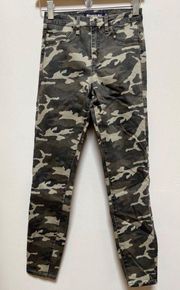 Tractr Blu Julia High Rise Green Camo Skinny Jean See Description