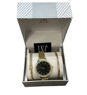 INC GOLD WATCH BRACELET SET 36 MM Box Set Gifts Womens Watch Bracelet Set New