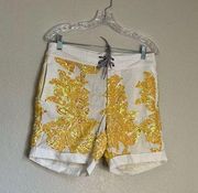 J crew beaded linen blend floral shorts 4