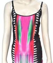 Apt 9 Sheer Tie Dye Abstract Polyester Print Adjustable Straps Sz 0X