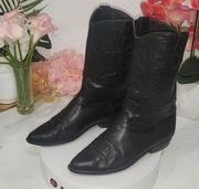 Vintage Seychelles Western Cowgirl Boots in Black Size 10