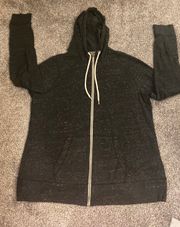 NOW Black Speckled Zip-Up Jacket