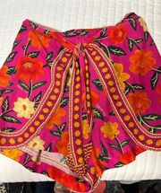 farm rio multi color skirt size large