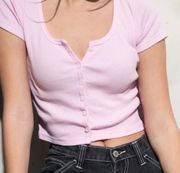 John Galt Brandy Melville Pink Top