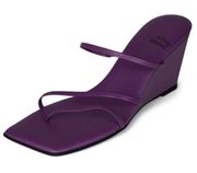 NEW Jeffrey Campbell Palate Slingback Wedge Sandal Purple sz 8.5