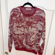 NWT Revolve Stitches & Stripes Marbled Knit Crewneck Sweater in Wool Blend