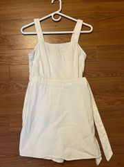 White Denim Romper 