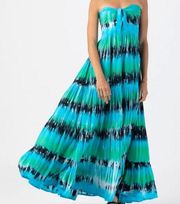 Tiare Hawaii Gardenia Maxi Dress Green Stripe