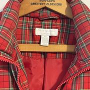 Charter Club quilted size small plaid vest with full zipper.