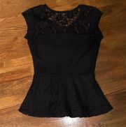 Peplum Lace Top