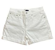 NWT J. Crew Classic Denim Shorts In White Size 25