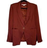 VERONICA BEARD Kollia Dickey Blazer Jacket in Clay Red Size 10