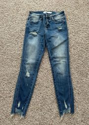 Hidden Distressed Jeans