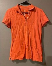 St John’s Bay Orange Short Sleeve Classic Polo Size Small