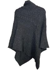 Inis Crafts 100% Merino Wool Poncho Sweater Fisherman’s Knit Size S/M