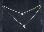 The Moon Silver & Star Multilayer Necklace