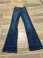 Zara dark wash bootcut denim jeans size 4