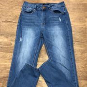 Almost Famous juniors sz 9 high rise roll up jeans