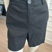 Vince Linen black shorts size 8