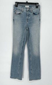 Cotton Citizen NEW Womens Cindy Jeans Button Fly Size 26 Holloway Wash Slim Fit