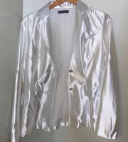 SheIn L 8/10 shiny white blazer